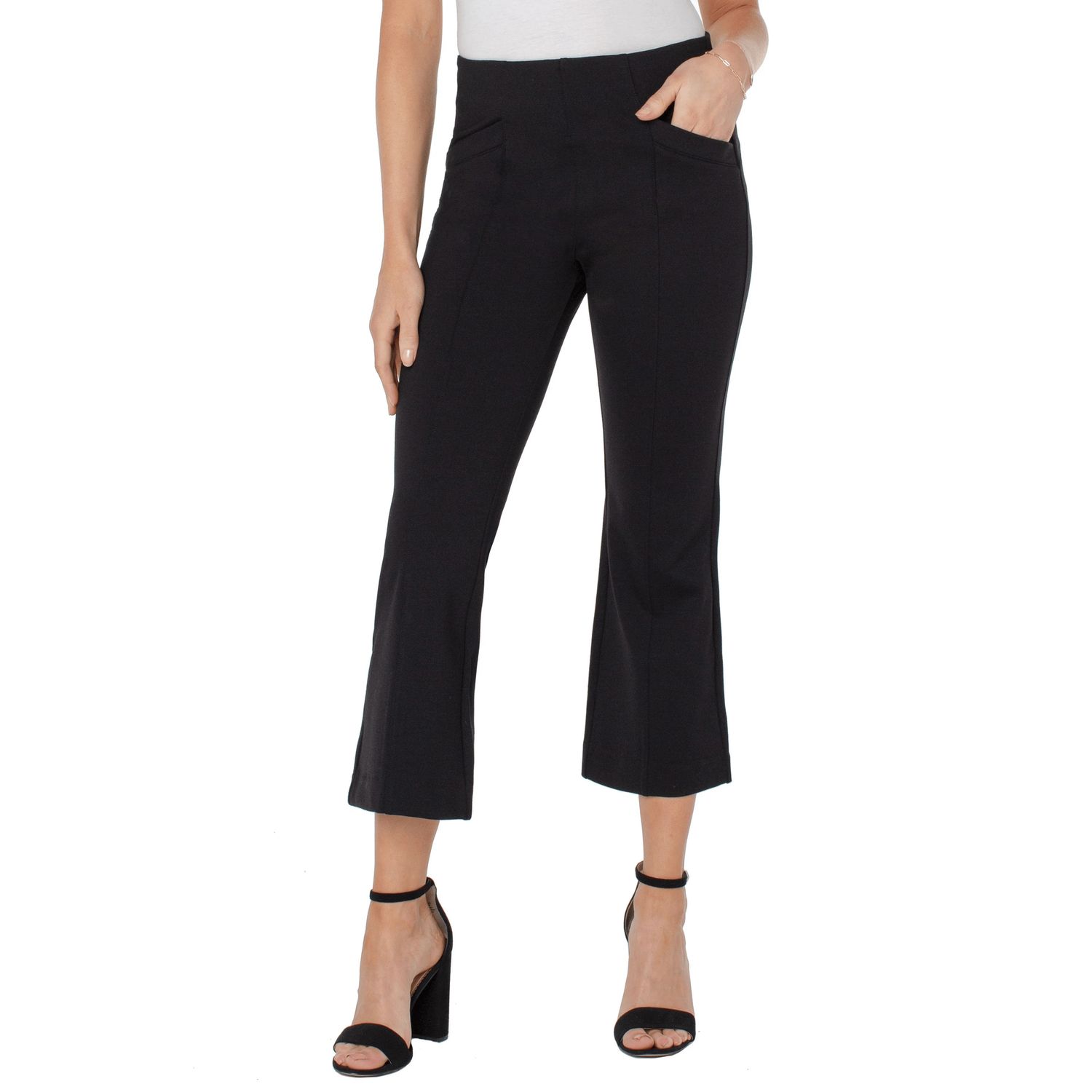 Liverpool Black Stella Kick Flare Trousers