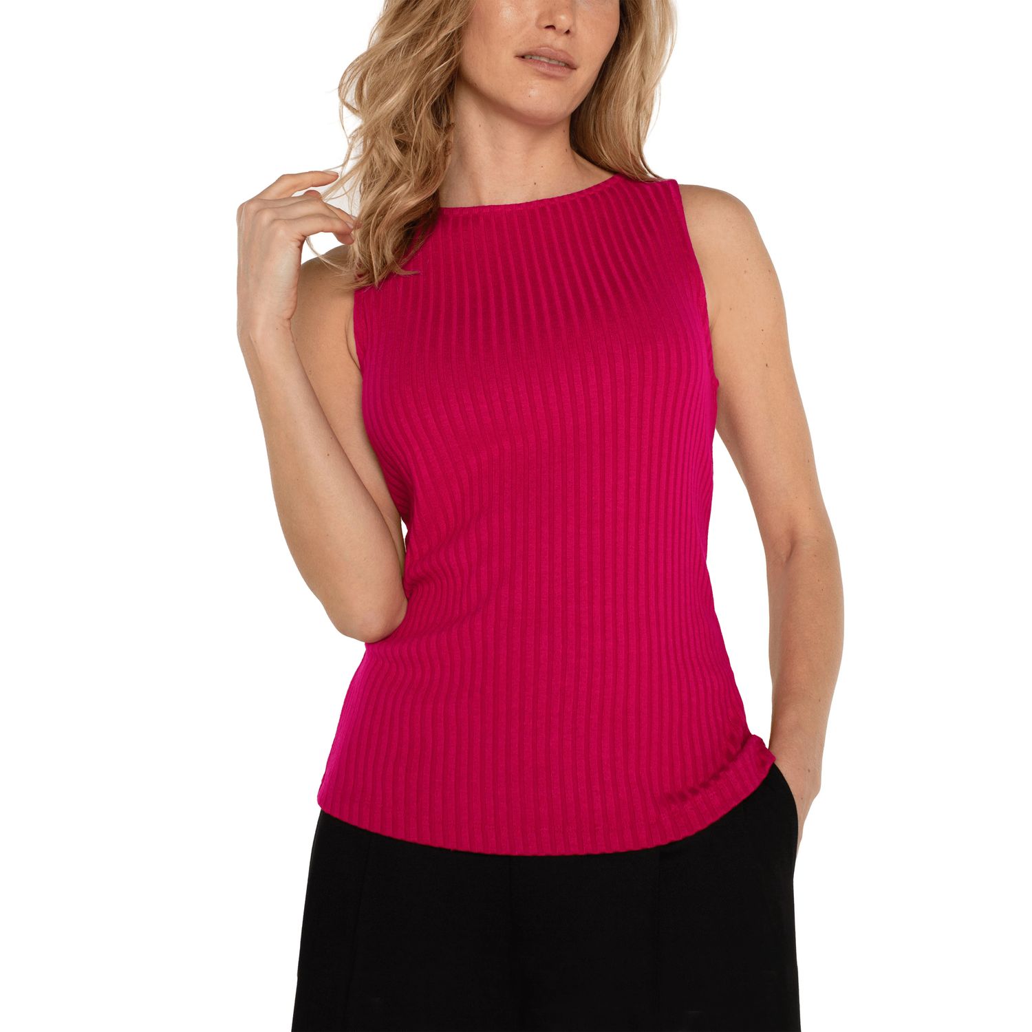 Liverpool Star Ruby Sleeveless Boat Neck Top