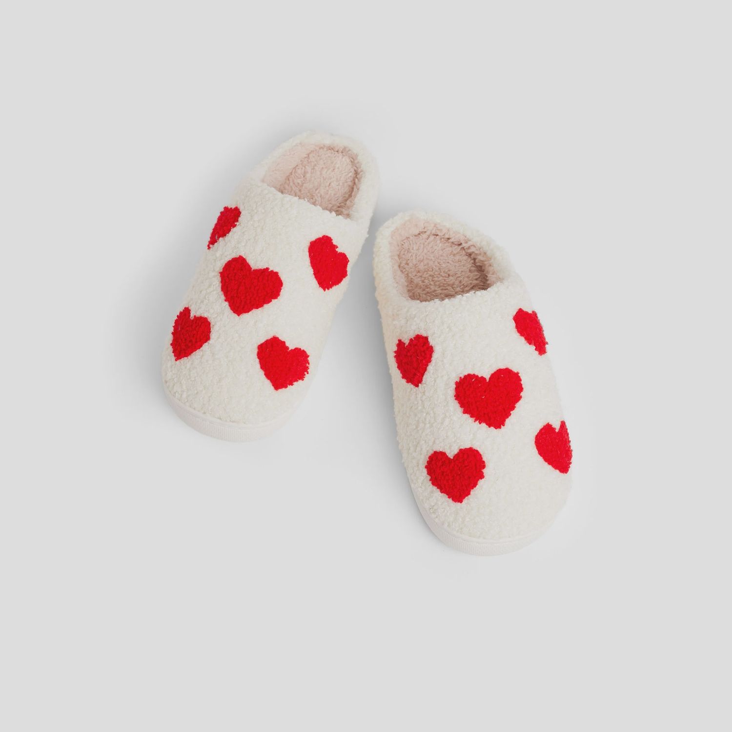 Coco &amp; Carmen Happy Feet Slippers, Size: S (6/7), Type: Hearts