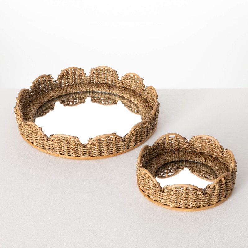 Woven Mirror Tray