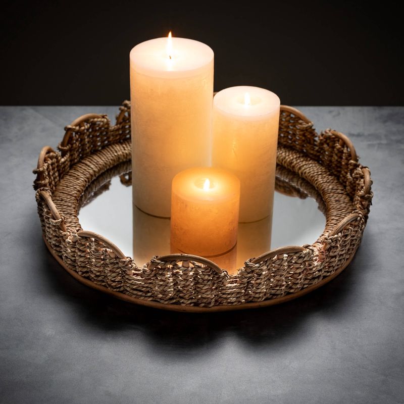 Woven Mirror Tray