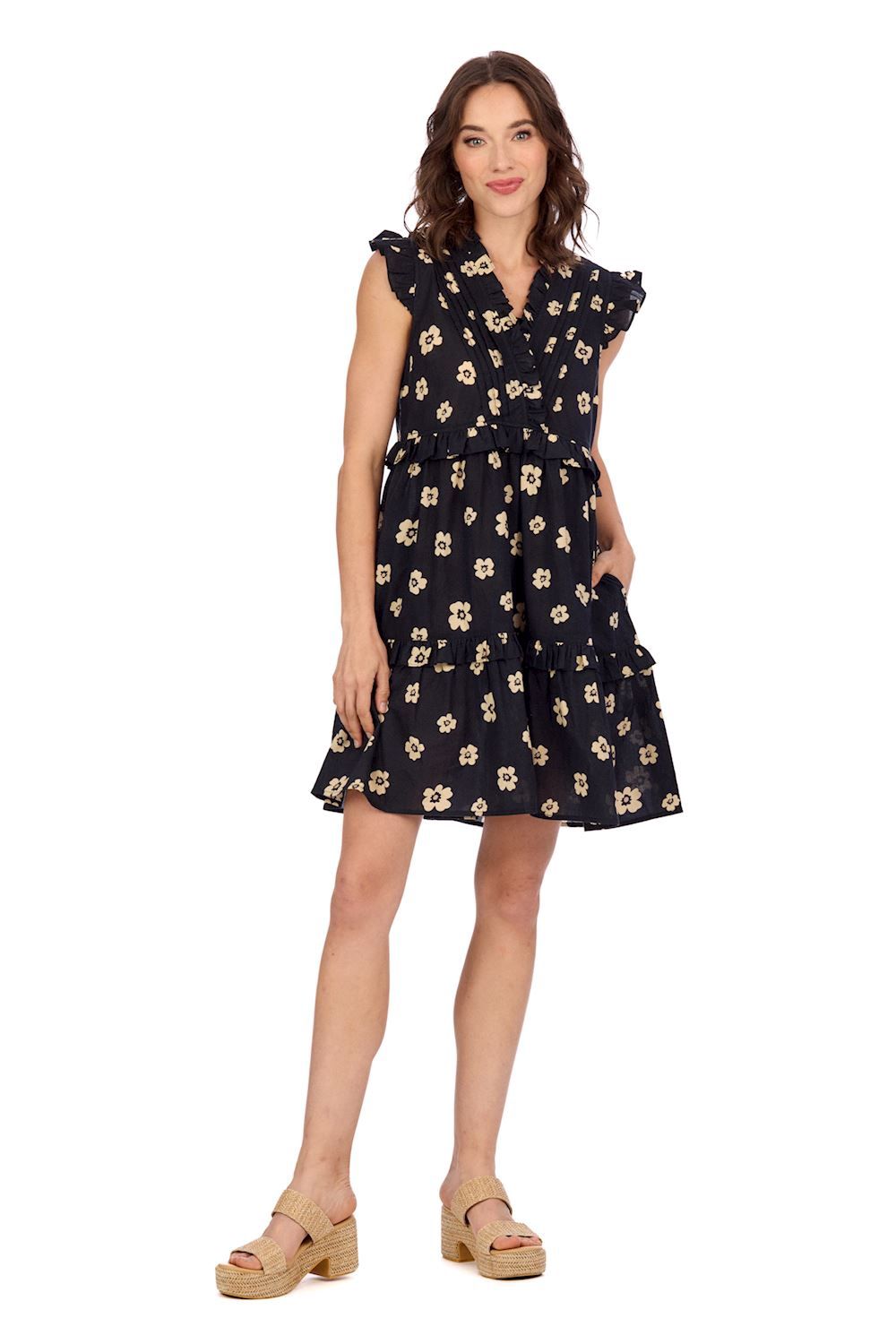 Mudpie Reeves Flounce Dress