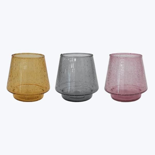 Glass Vintage-Inspired Candle Holder