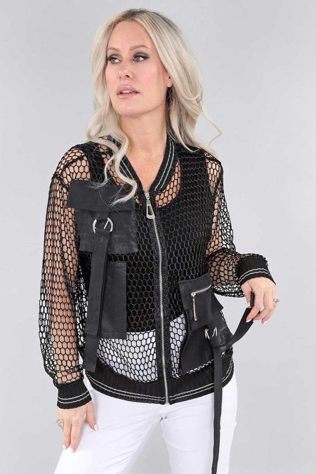 Michael Tyler Mesh Zip Up Jacket