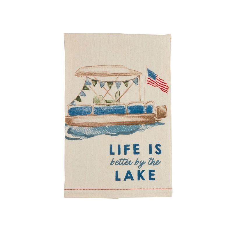 Life Is Better At The Lake Dishtowel