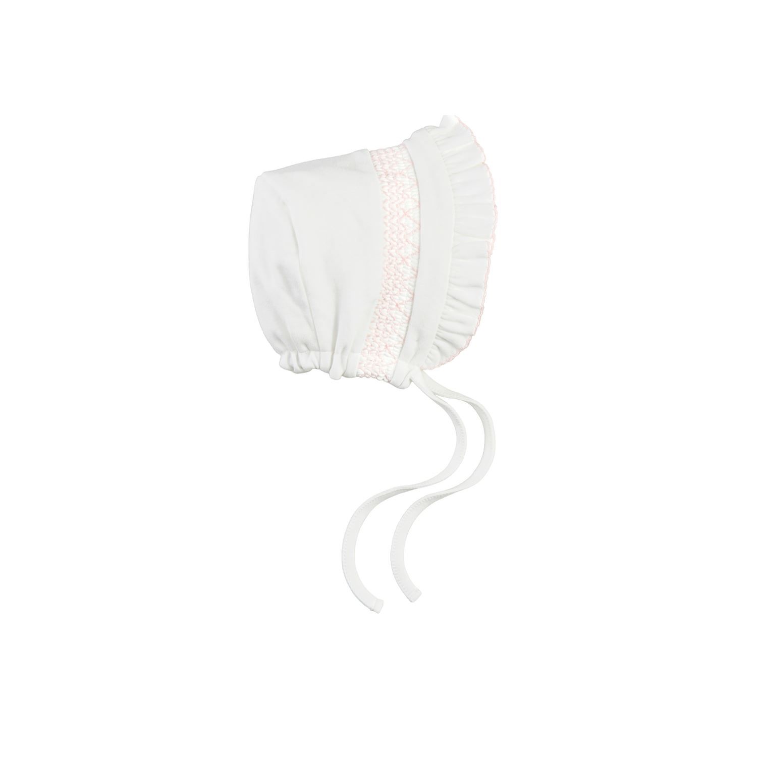 Smocked Baby Bonnet, Colour: Pink