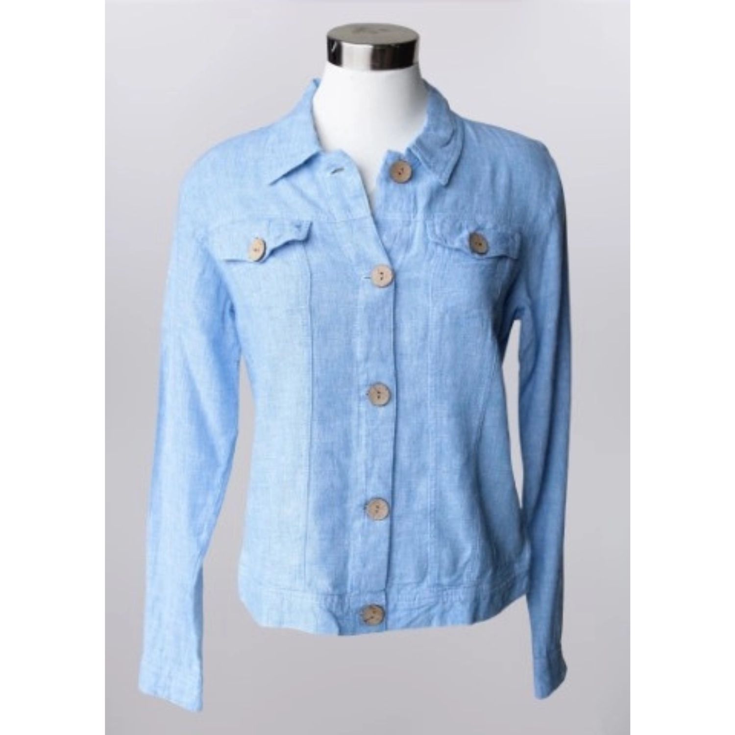 Keren Hart Chambray Blue Light Weight Jacket