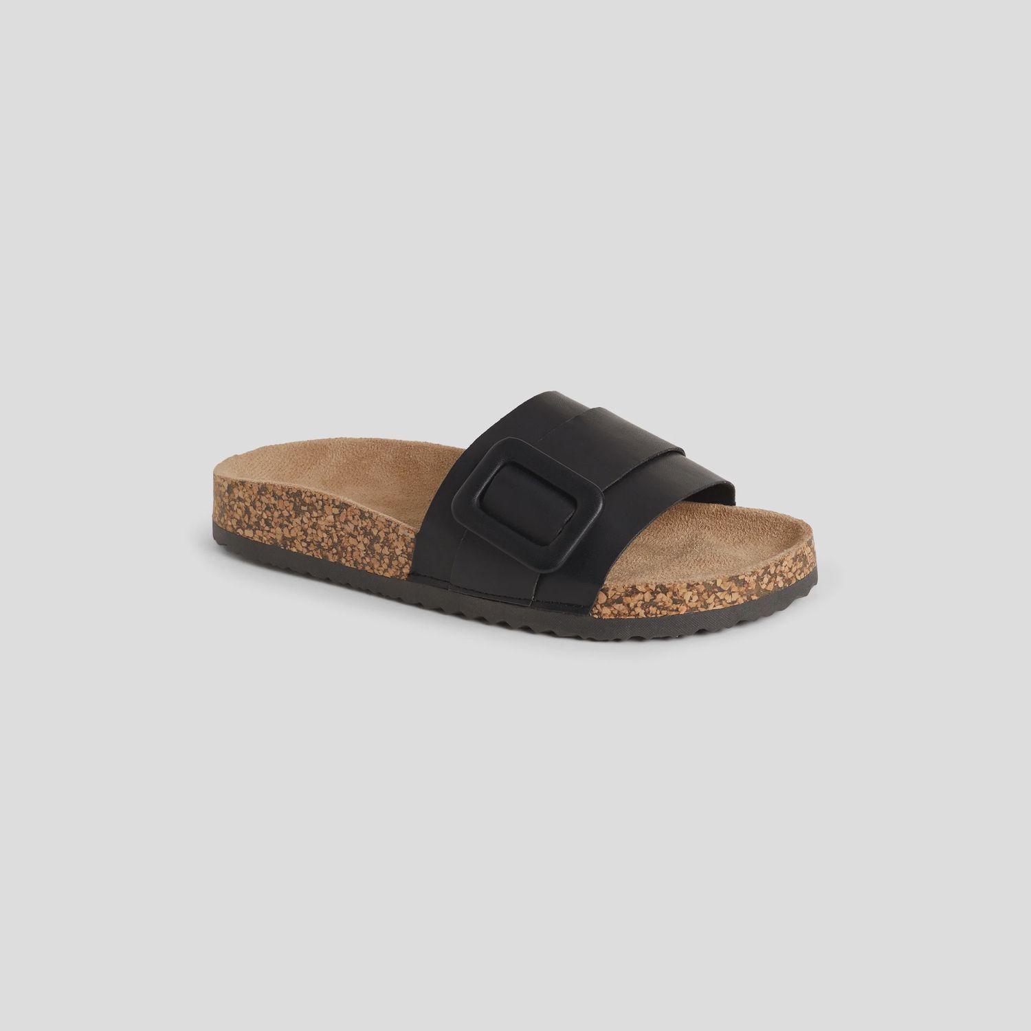 Coco &amp; Carmen Holland Black Slide Sandals