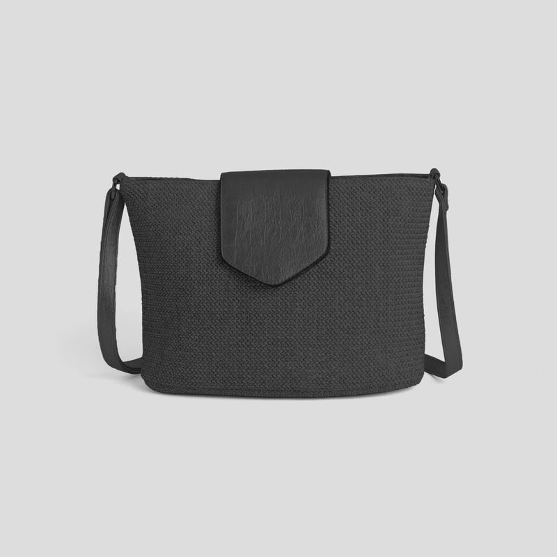 Coco &amp; Carmen Black Porsha Crossbody Bag
