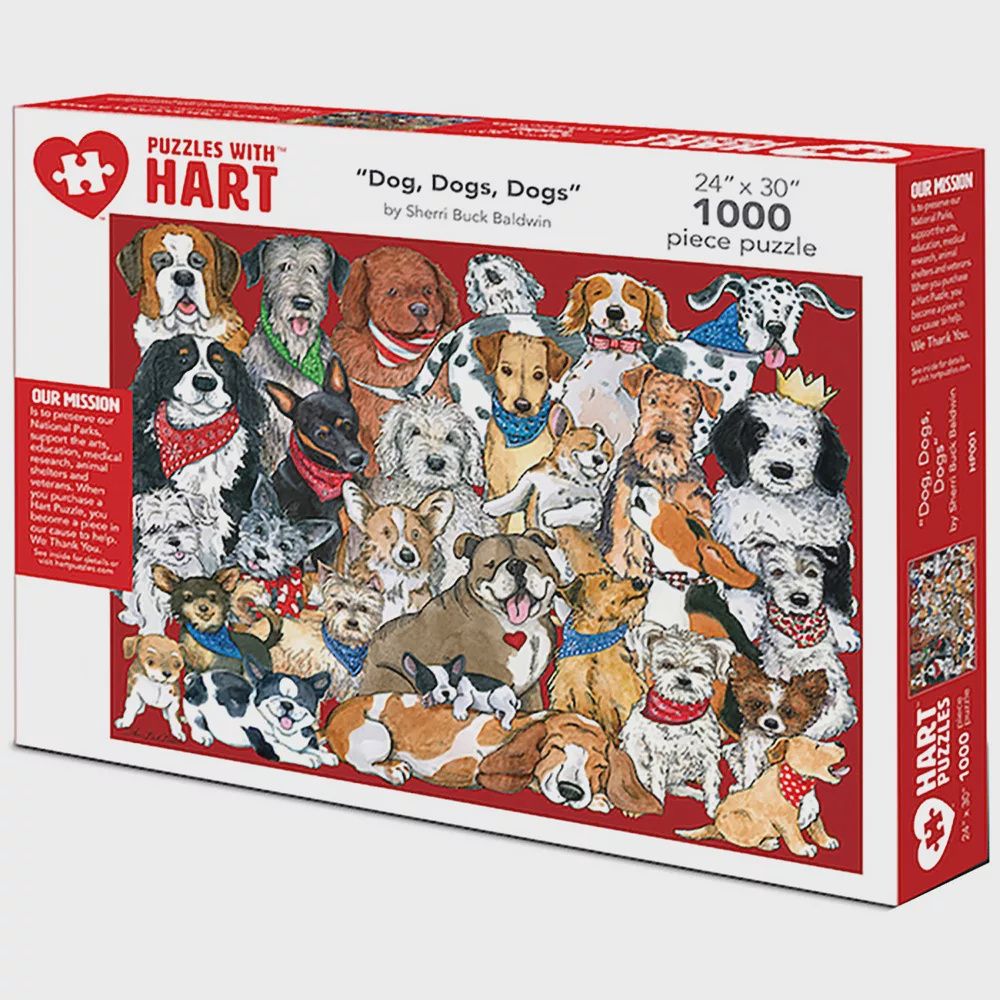 1000 Piece Puzzles, Type: Dogs, Dogs, Dogs