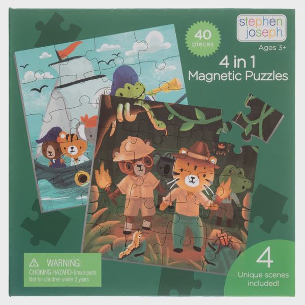 4 In 1 Magnetic Puzzle Book, Type: Adventure