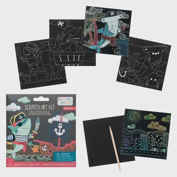Scratch Art Kit, Type: Shark