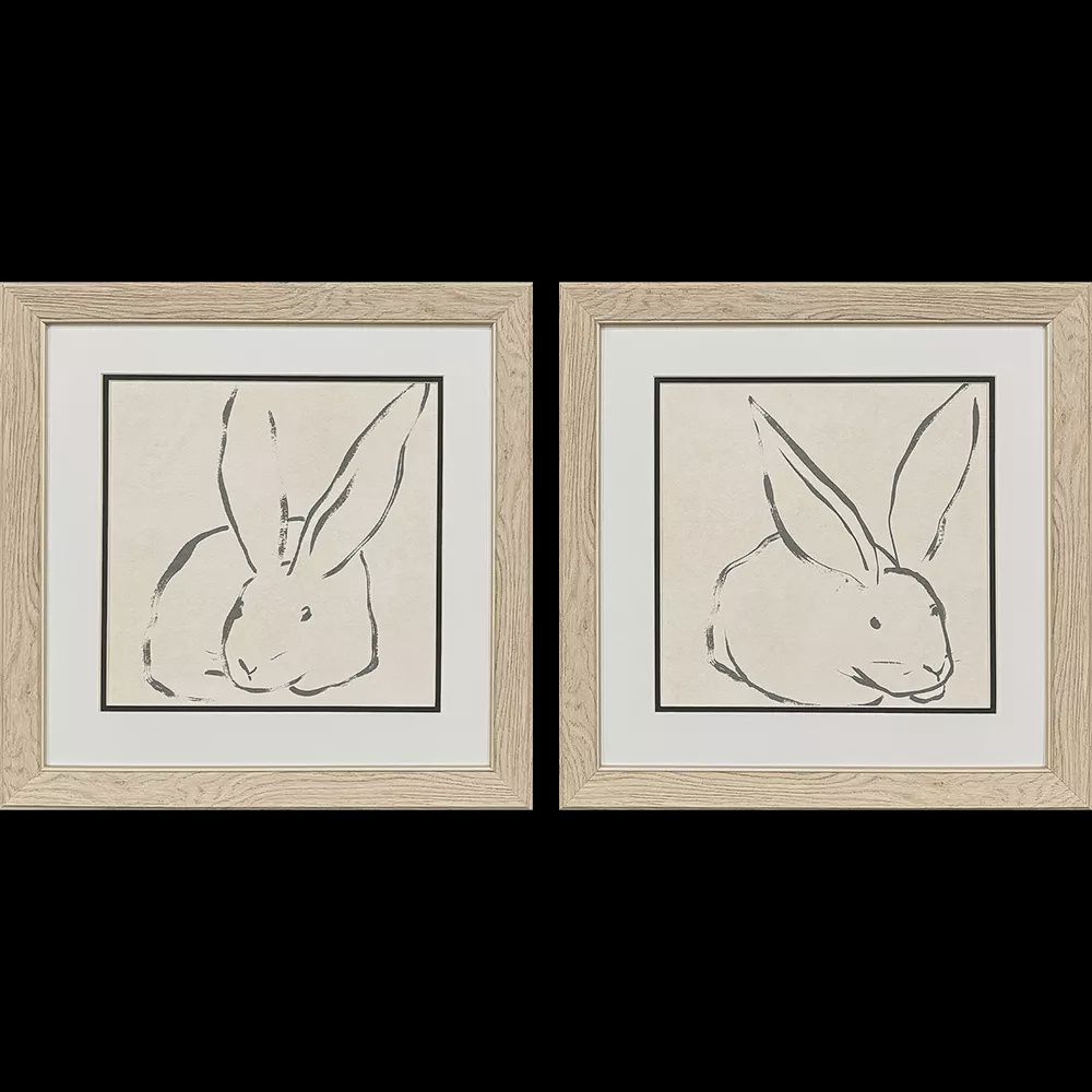 Linear Rabbit Wall Art