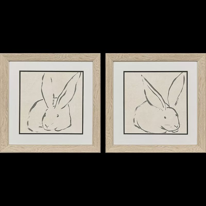 Linear Rabbit Wall Art