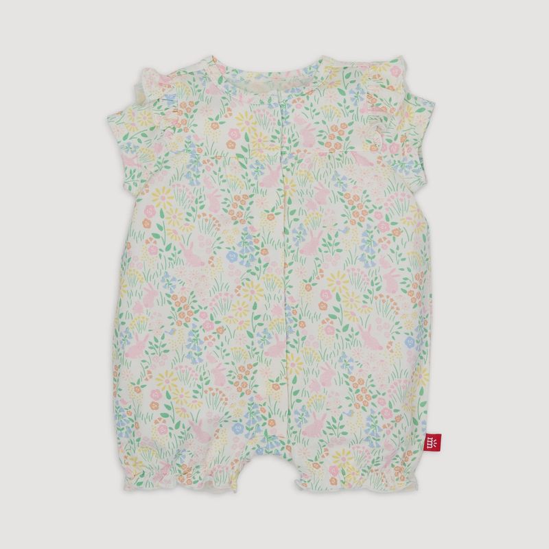 Hoppy Garden Ruffle Sleeve Romper