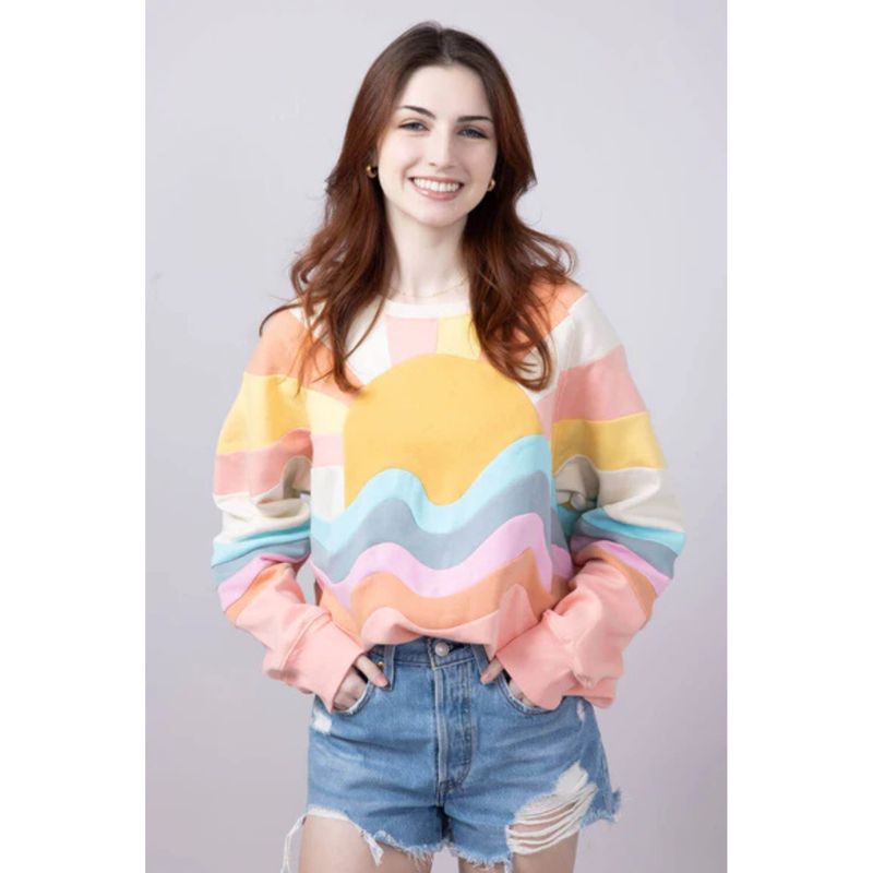 Simply Southern Patched Sun Sweatshirt