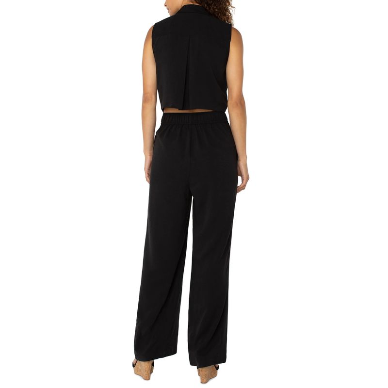 Liverpool Sleeveless Wide Leg Jumpsuit