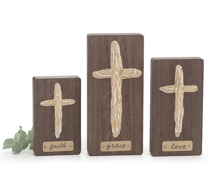 Cross Shelf Sitter Mini Wall Art