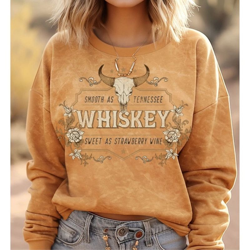 Heart &amp; Love Mineral Mustard Whiskey Sweatshirt