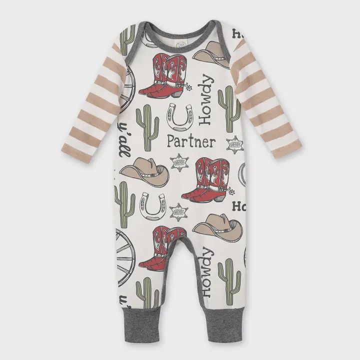 Baby Boy&#39;s Howdy Partner Western Romper