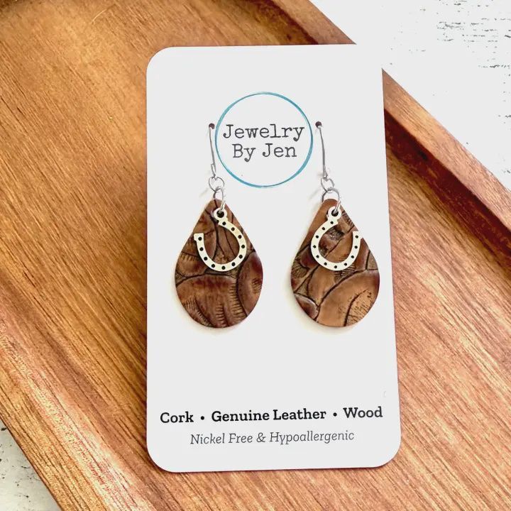 Small Teardrop With Charm Earrings