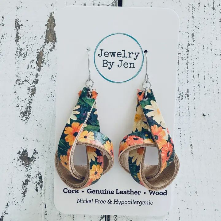 Twisted Knot Earrings, Type: Daisy Mix