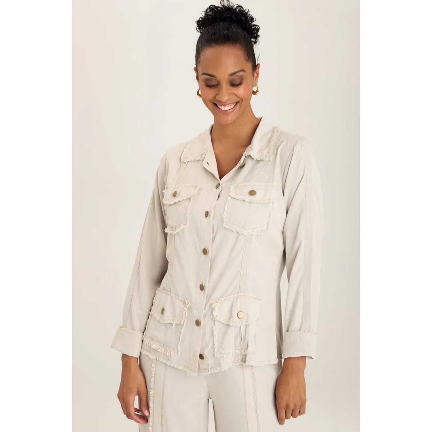 Wearables Twill Safari Light Grey Jacket