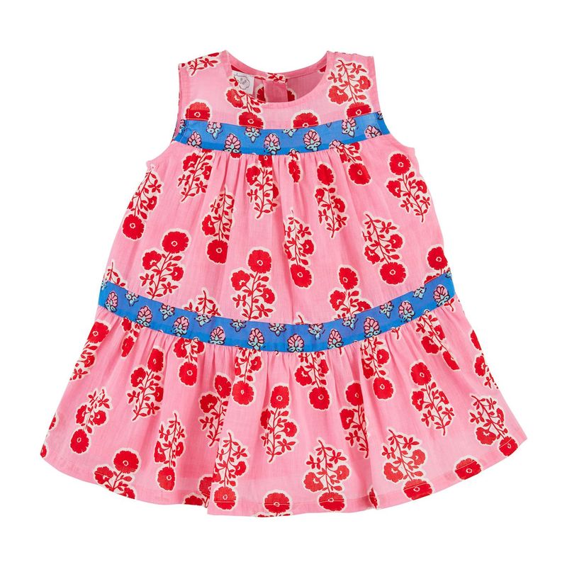 Mixed Block Print Dress