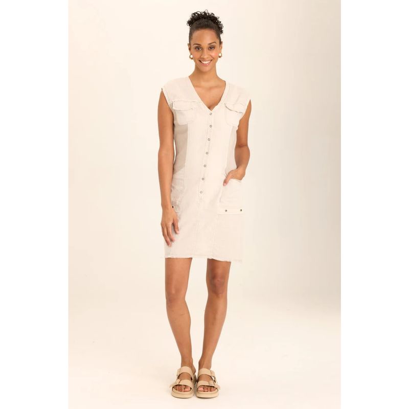 Wearables Grey Linen Austen Dress