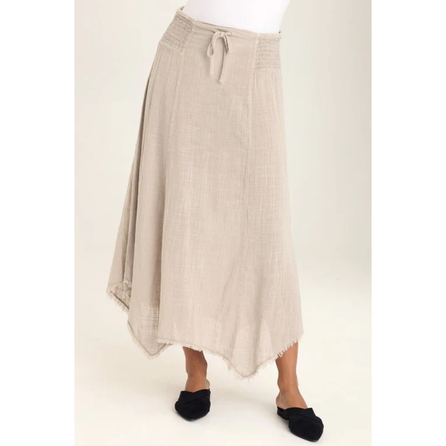 Wearables Grey Gauze Zuri Skirt