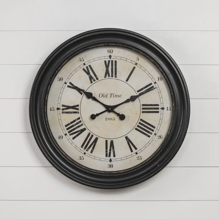 Black Trim Wall Clock