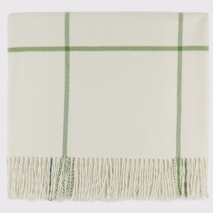 Glasgow Ivory Throw Blanket