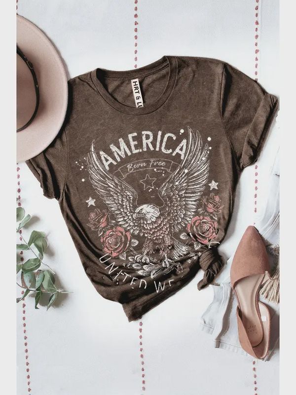 Heart &amp; Love America United We Stand Graphic Tee