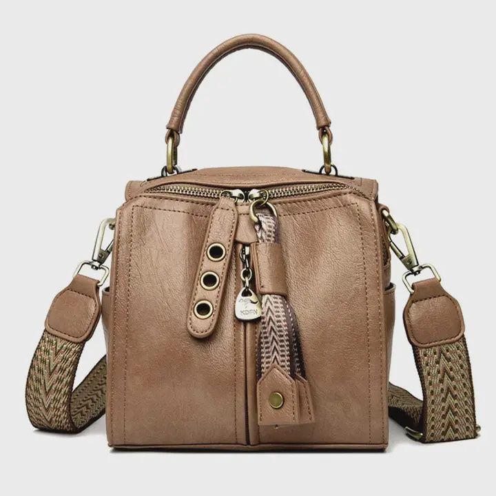 Multi Zip Crossbody Shoulder Bag