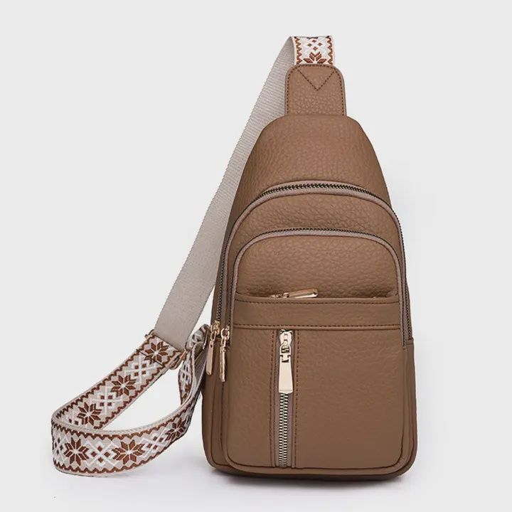 Shoulder Crossbody Bag, Colour: brown