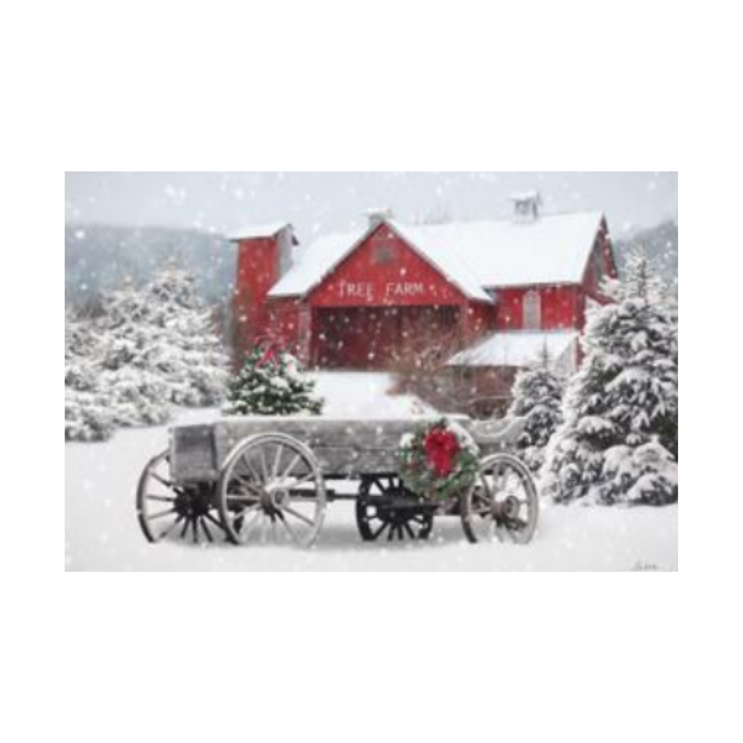 Tree Farm Wagon Wall Art