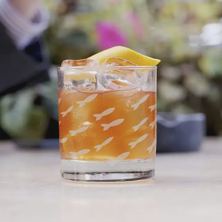 Fish Old Fashioned Drinking Glasses