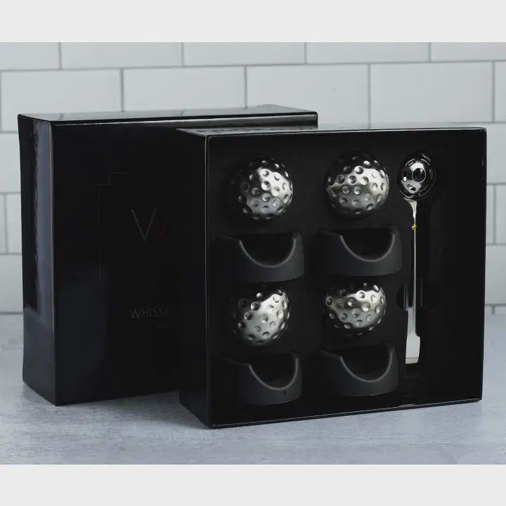 Golf Ball Shaped Stainless Whiskey Stones