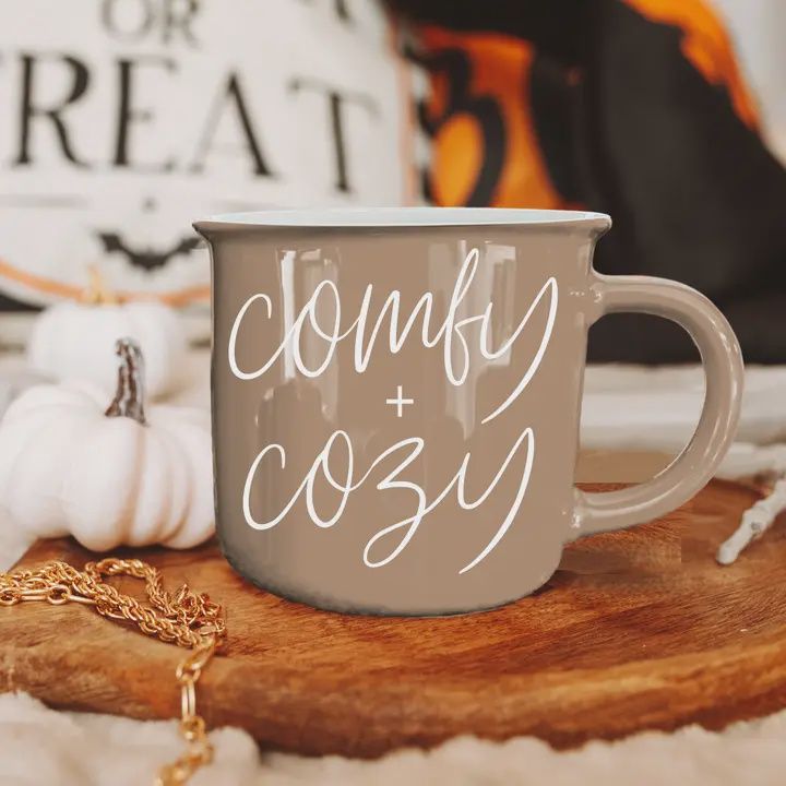 Fall Quote Stoneware Mugs