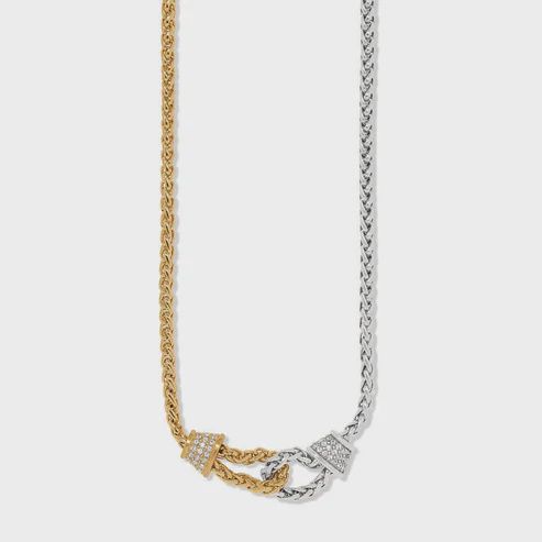 Meridian Ventus 2 Tone Necklace, Size: Short