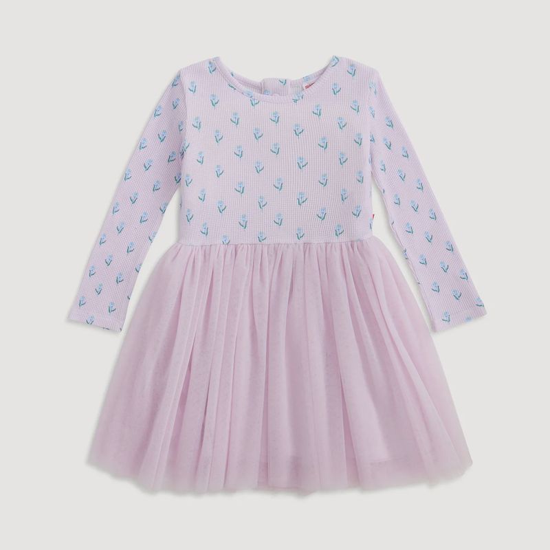 Lavender Floral Tutu Dress