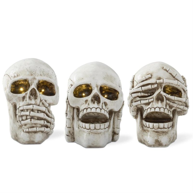 Speak No Evil LED Skulls