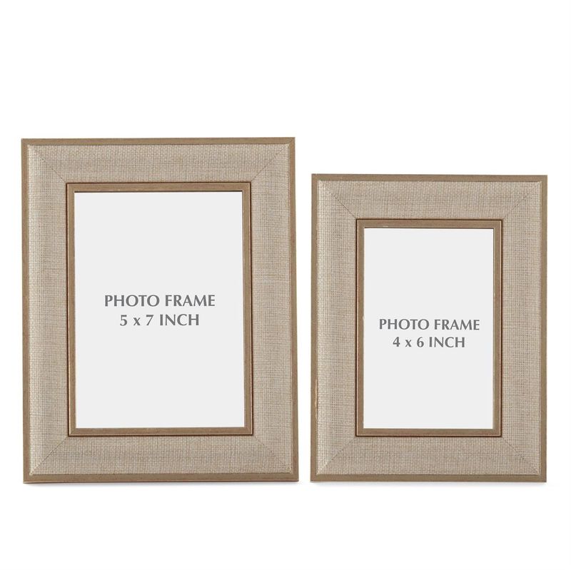 Gold Linen Photo frame