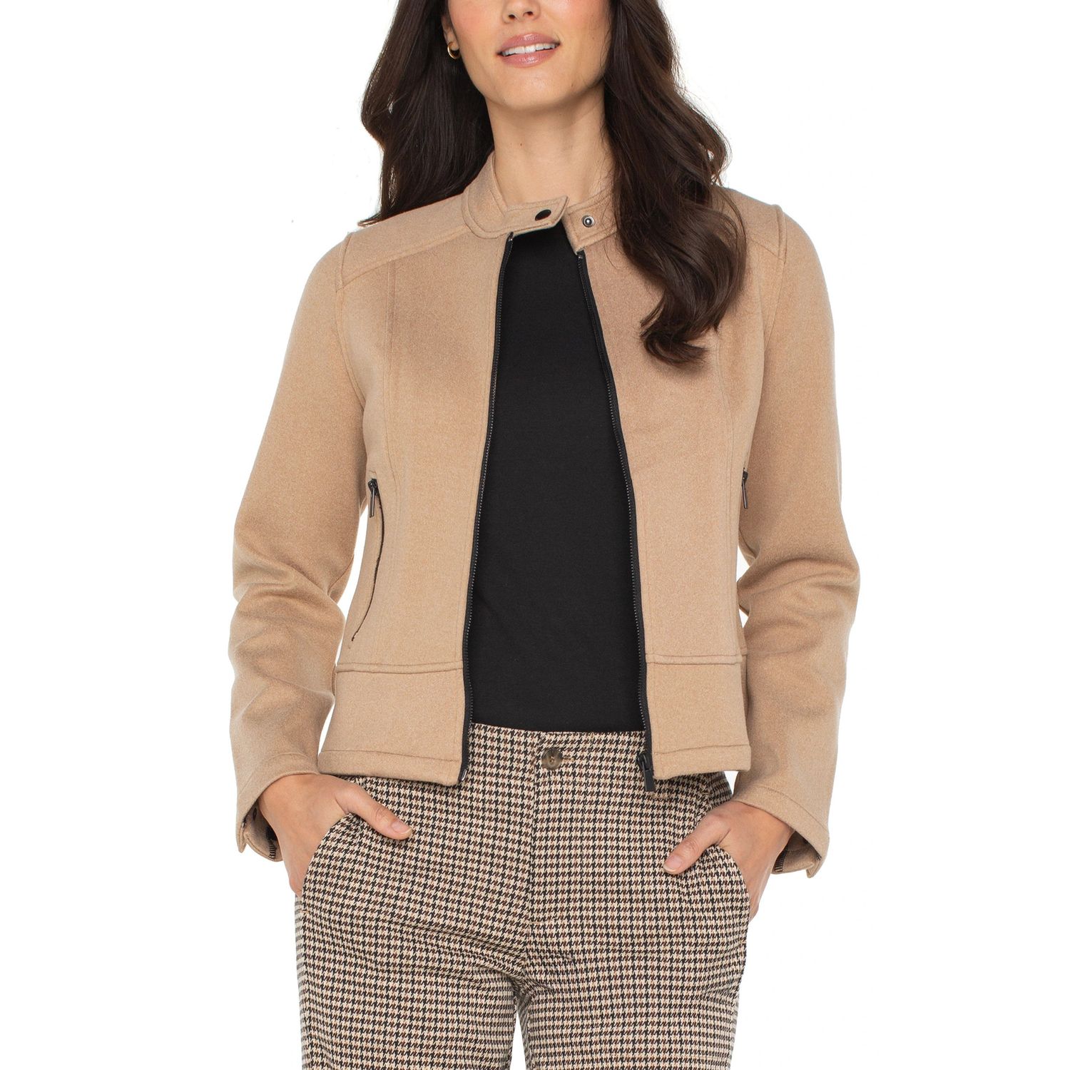 Liverpool Camel Biker Jacket
