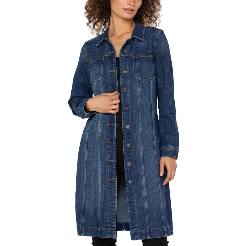 Liverpool Centerbrooke Long Jean Trucker Jacket