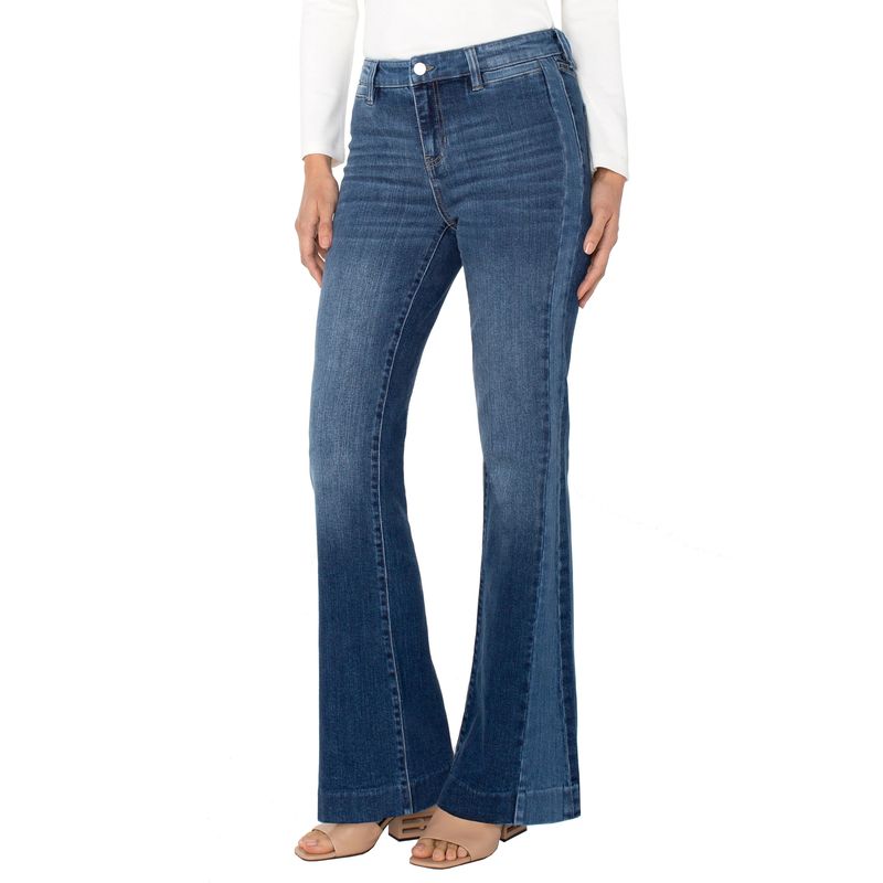 Liverpool Hannah Flare Blocking Detail Jeans