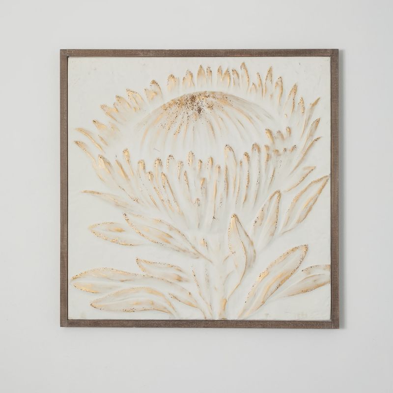 Protea Wall Tin Art