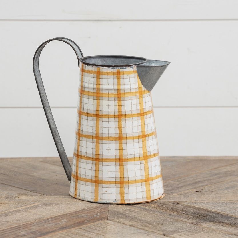 Orange &amp; White Fall Pitcher