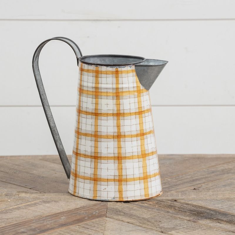 Orange &amp; White Fall Pitcher