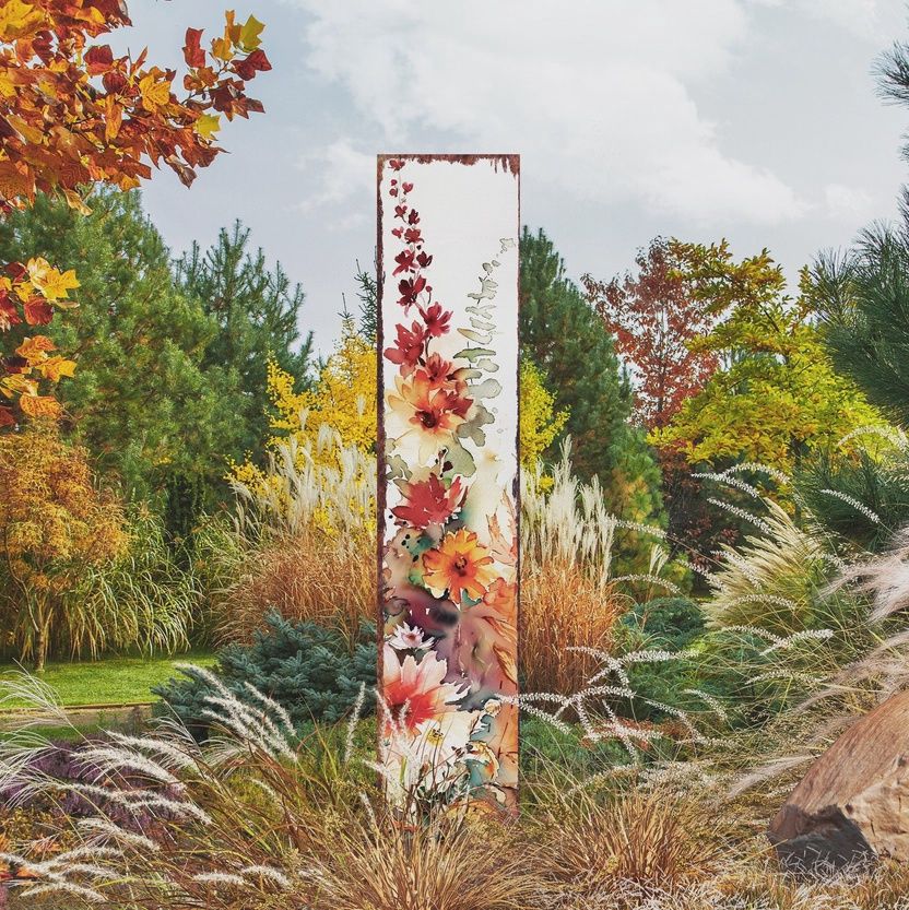 42&quot; Fall Garden Stake Sign, Type: Fall Florals